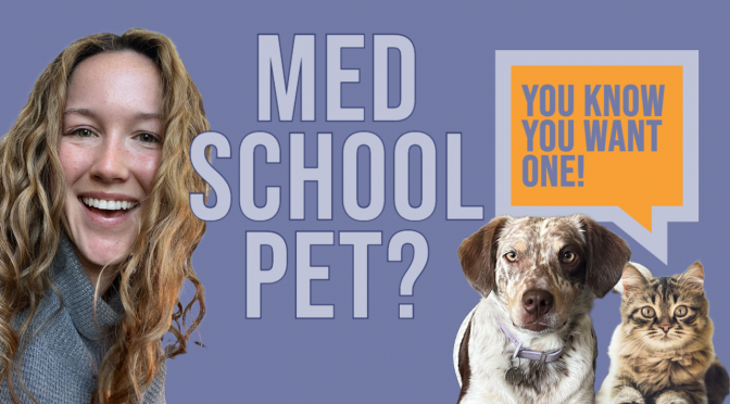 Why Having a Pet in Med School is a Good Idea